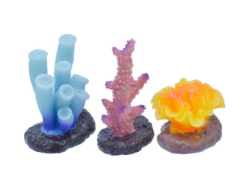 Miniature Coral Sea Fish & Plant Set of 3 – DIY Aquarium Decor | C0168-C