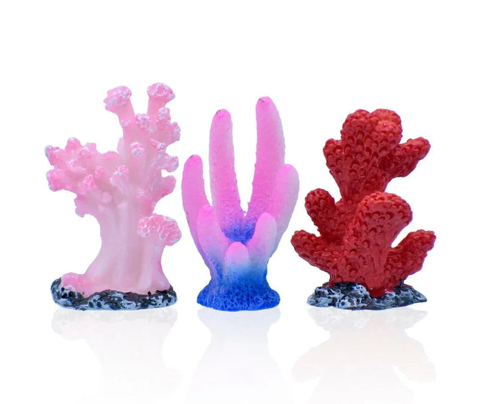 Miniature Coral Sea Fish & Plant Set of 3 – DIY Aquarium Decor | C0168-B