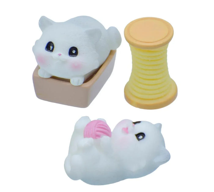 Miniature Cat Figurines Set of 3 – Cute DIY Decor | C0719-A