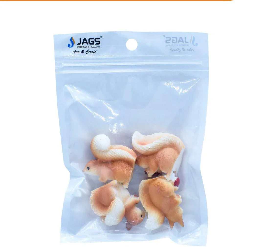 Model Accessories Squirrel Set – 4 Pcs | C1808-1-4 | SQC-4PD