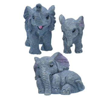 Miniature Elephant Figurines Set of 3 – Cute DIY Decor | C1548-B