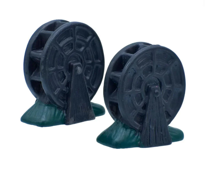 Miniature Ship Wheel Figurines Set of 2 – Nautical DIY Decor | C0837