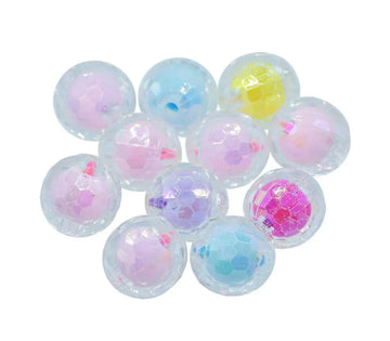 Beads Diamond Cut Multi Colour 25Gsm 16MM JBRH16MM