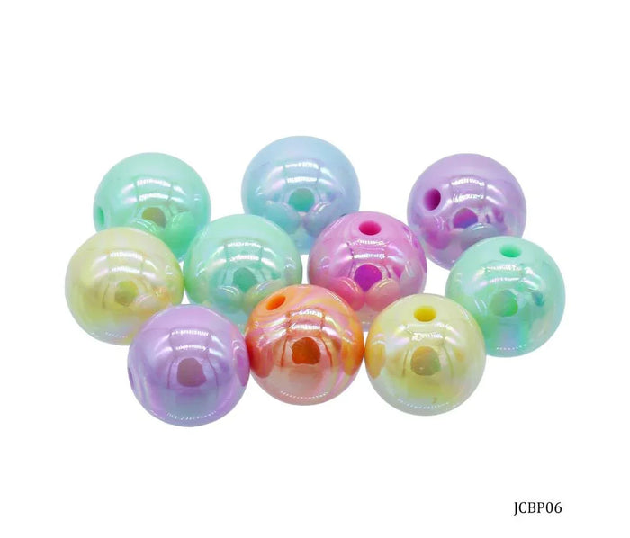 Craft Beads Pastel Colours 16MM 20Gsm JCBP06