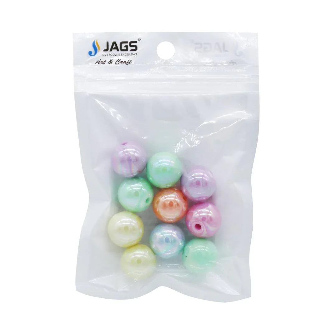 Craft Beads Pastel Colours 16MM 20Gsm JCBP06