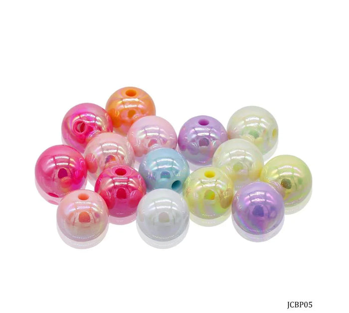 Craft Beads Pastel Colours 14MM 20Gsm JCBP05