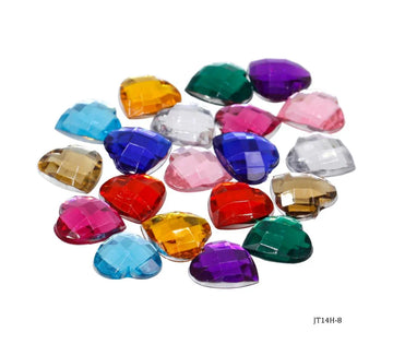 Kundan Stone Diamond Heart Small T14 20Pcs JT14H-8