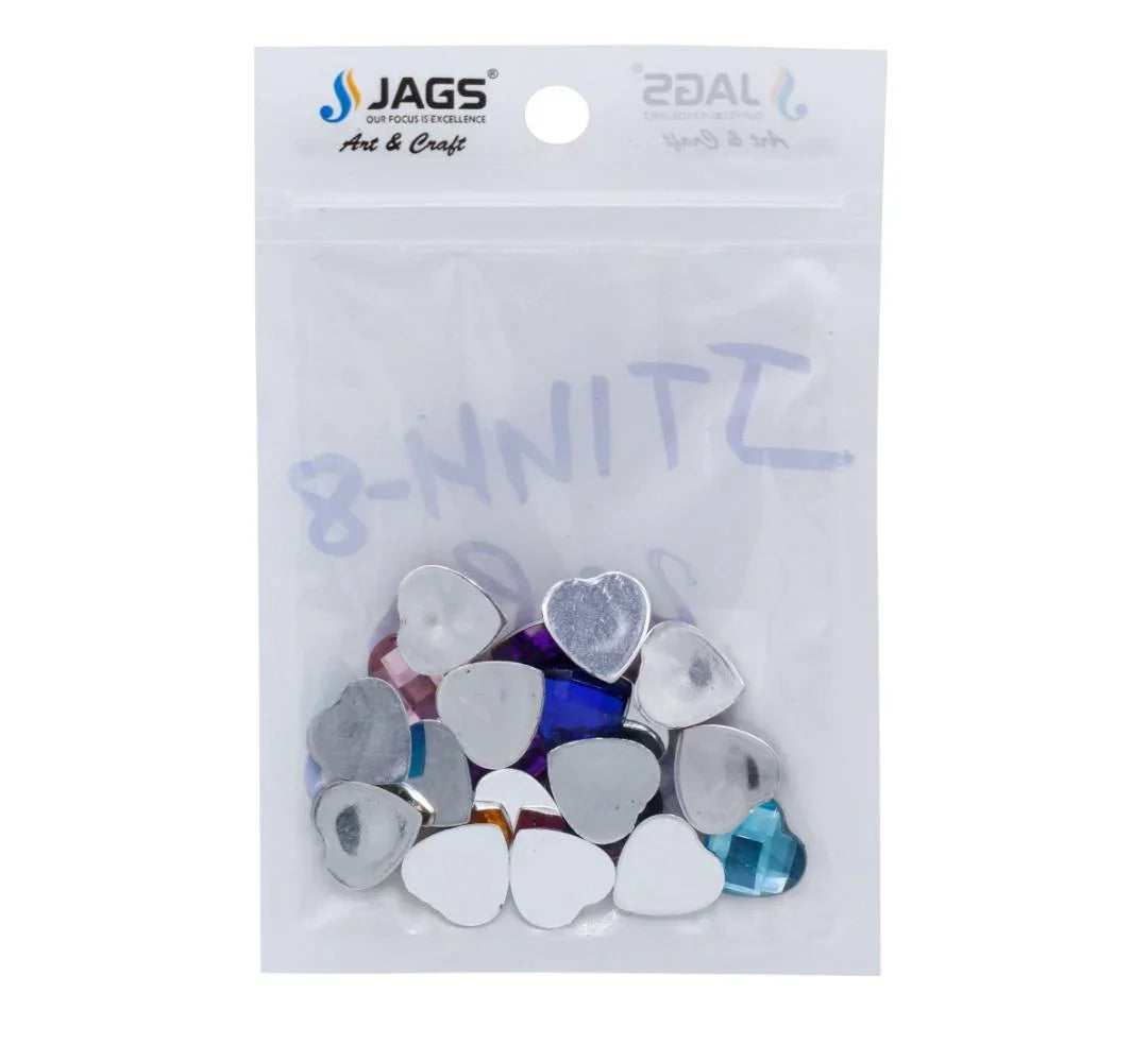 Kundan Stone Diamond Heart Small T14 20Pcs JT14H-8