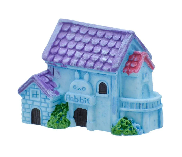 Miniature House Blue 1 Pc C0861-7 for DIY Crafts & Decor
