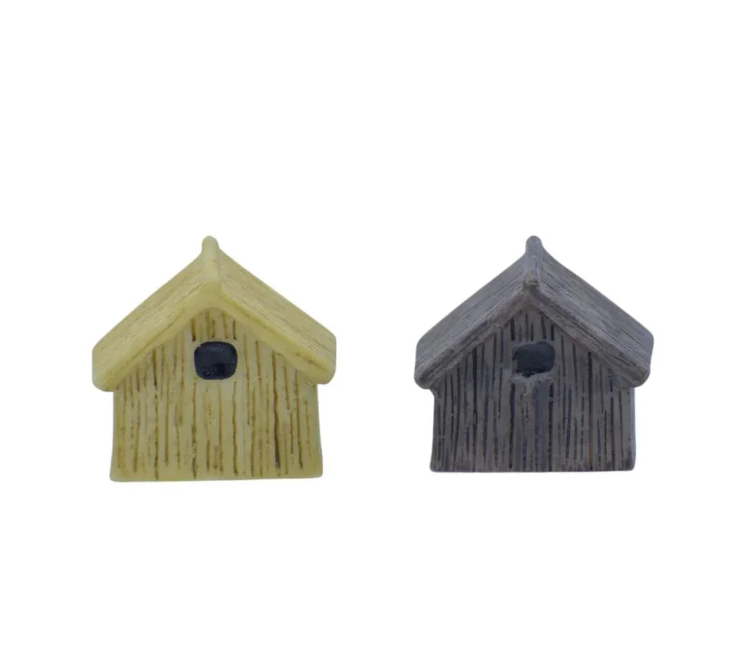 Miniature House 2 Pcs Set C0996-A for DIY Crafts & Decor