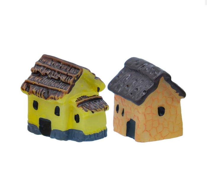 Miniature Mini House 2 Pcs Set C0794-1-4 for DIY & Home Decor