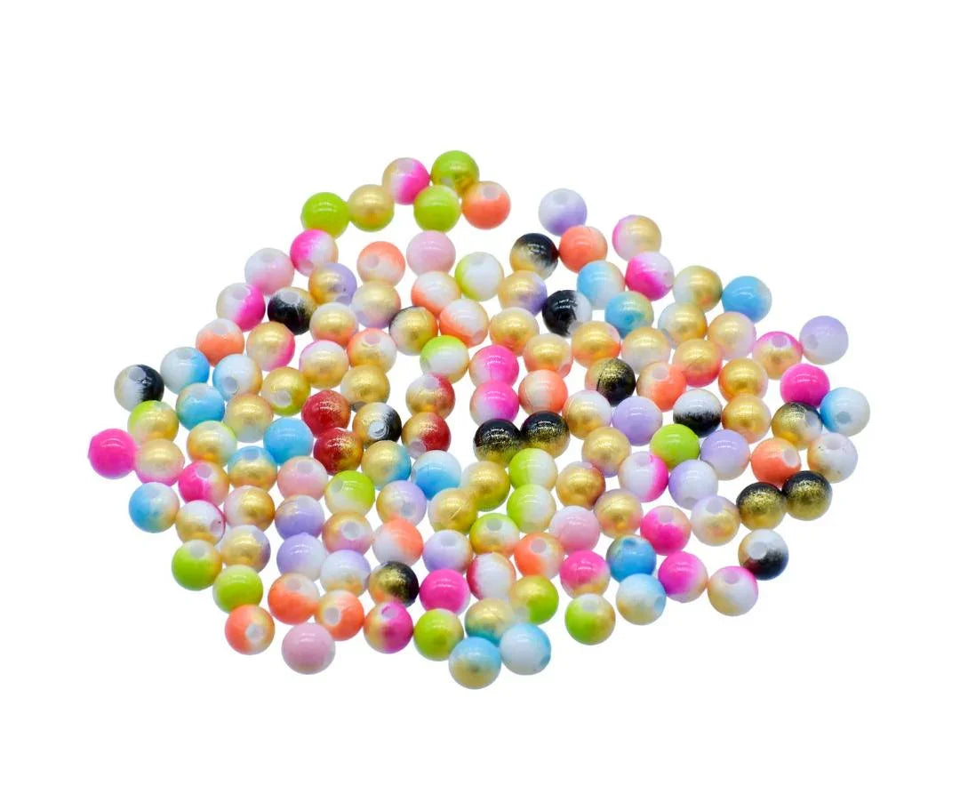 Beads Matte Rainbow MultiColor 6MM 20Gsm JBMC6MM