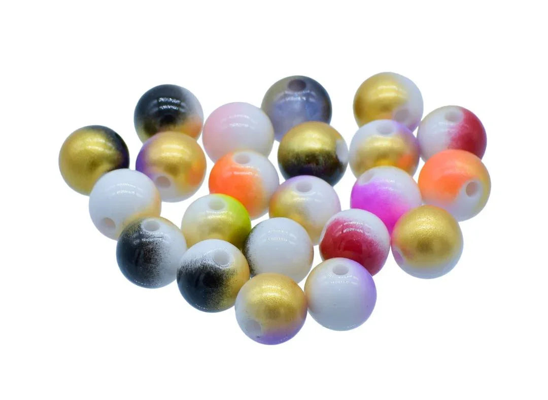 Beads Matte Rainbow MultiColor 12MM 20Gsm JBMC12MM