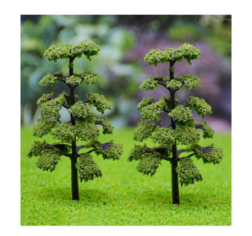 Artificial Miniature Tree Set of 2Pcs Green – CT020-70GN
