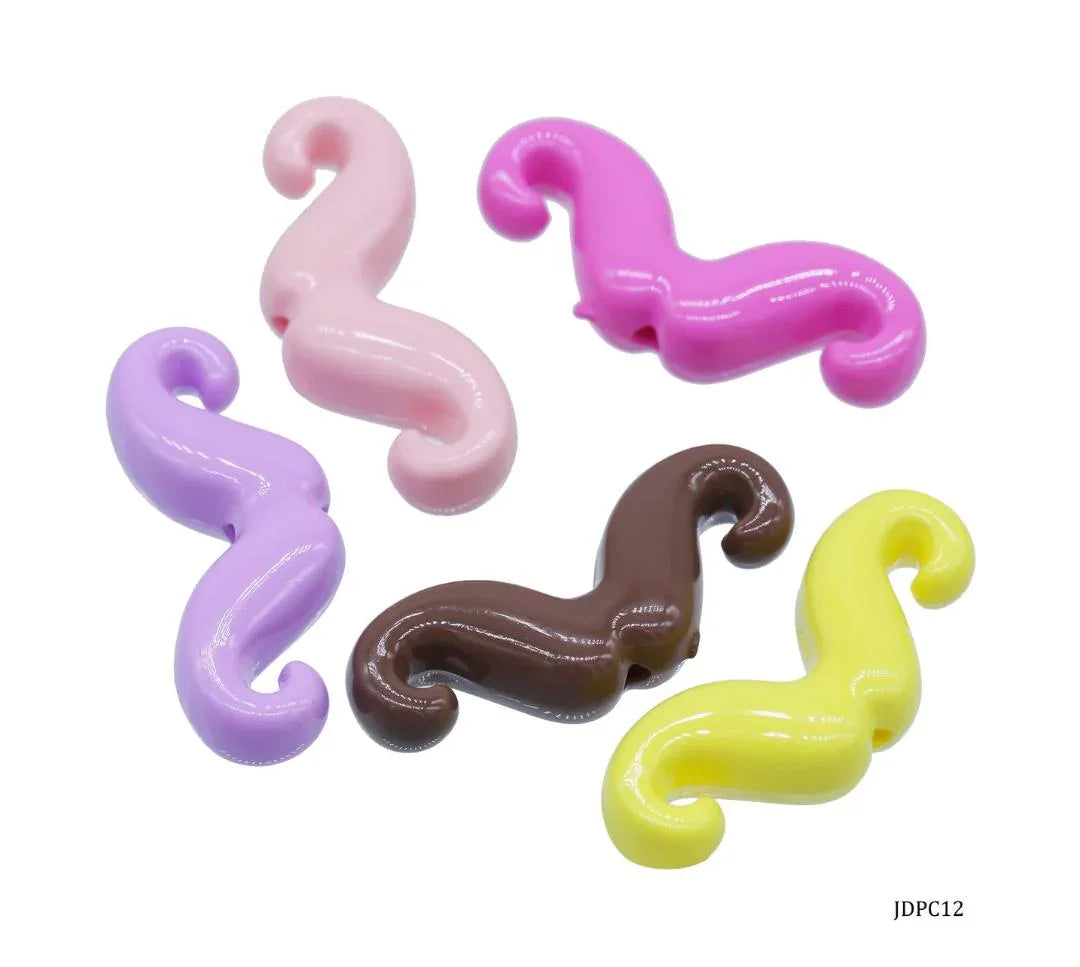Jewellery Pendant Mustache Mix Colour 5Pcs – JDPC12