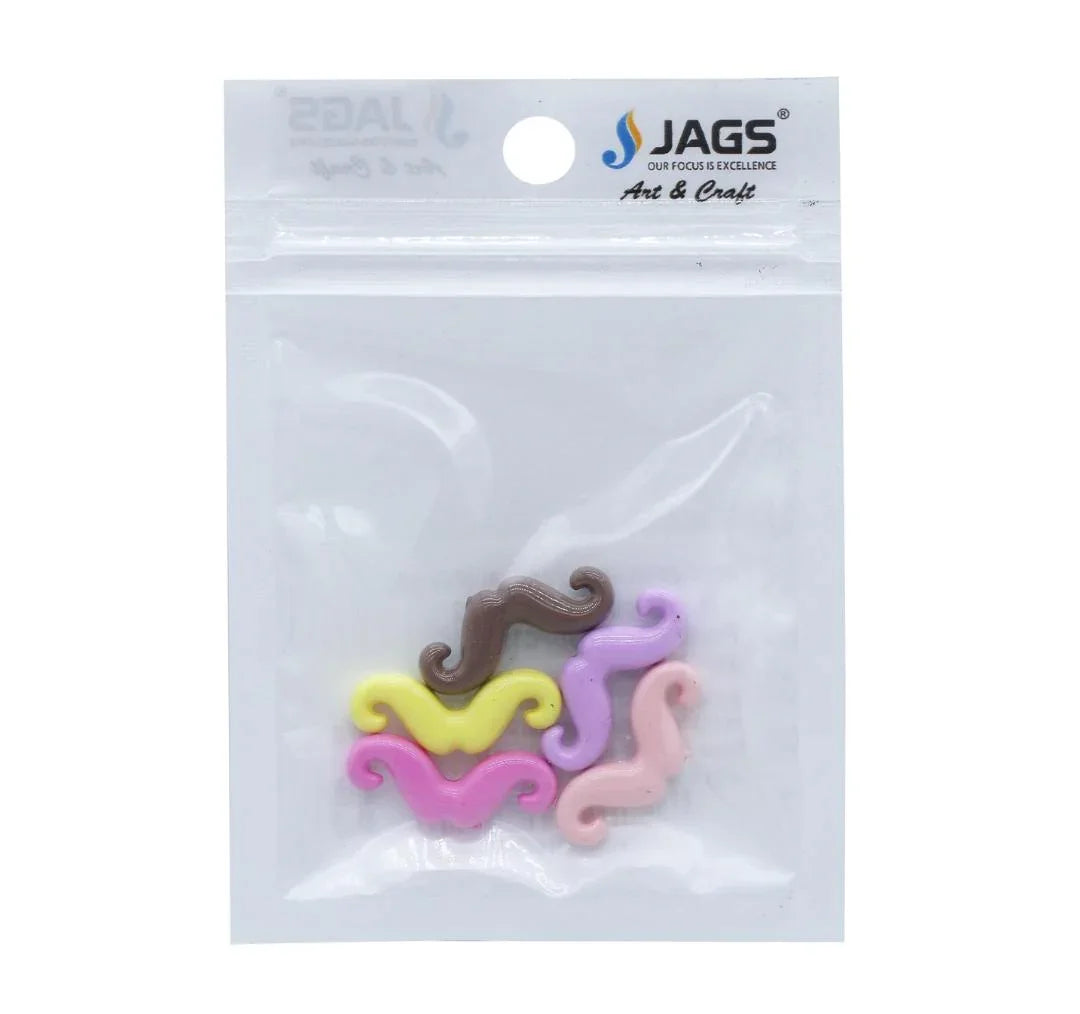 Jewellery Pendant Mustache Mix Colour 5Pcs – JDPC12