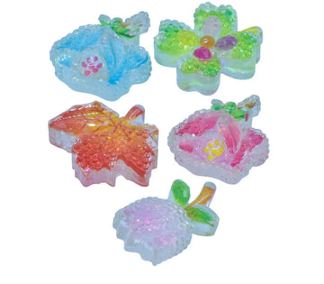 Miniature Crystal Leaf 5Pcs Mix Colour – MMAN-57