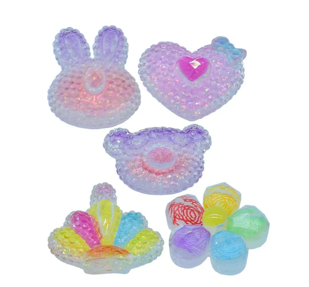 Miniature Crystal Mickey Mouse 5Pcs Mix Colour – MMAN-55