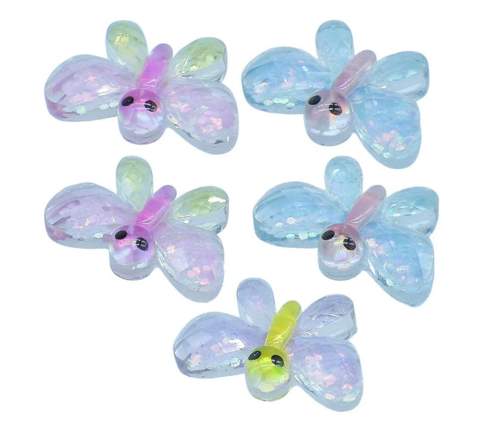 Miniature Crystal Butterfly 5Pcs Mix Colour – MMAN-52