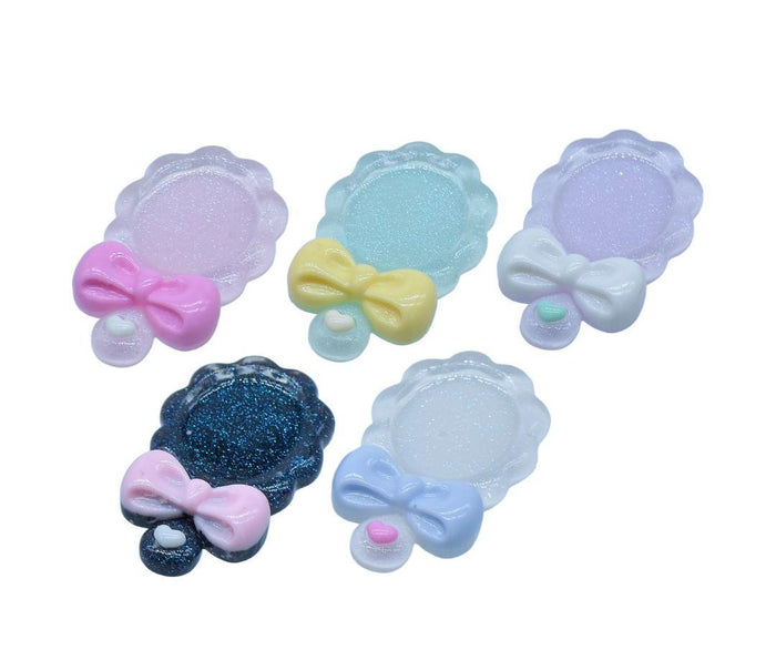 Miniature Hand Mirror 5Pcs Mix Colour – MMAN-46