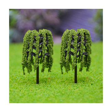 Artificial Miniature Tree Set of 2Pcs Green – CT0023-50GN