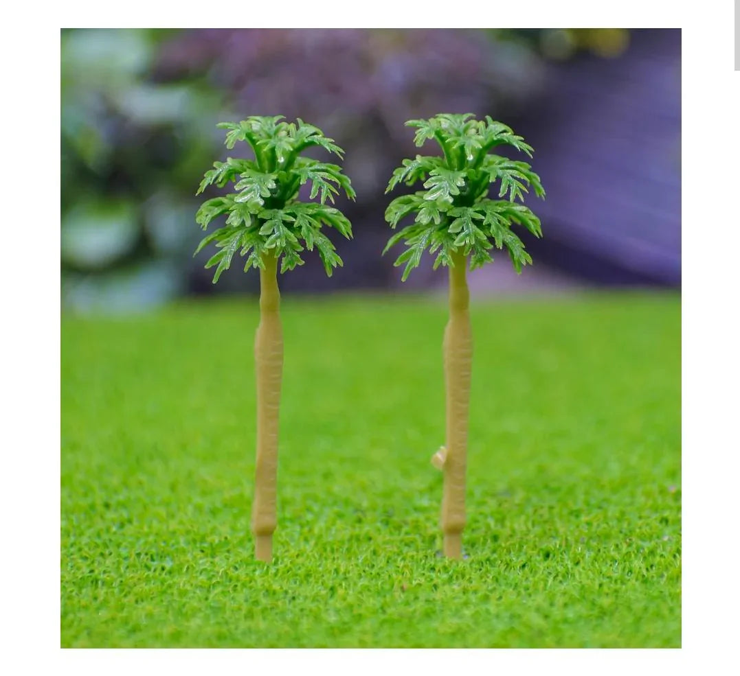 Artificial Miniature Tree Set of 2Pcs Green – B-50GN