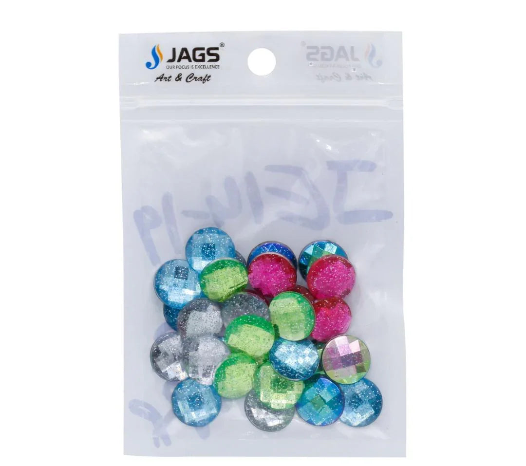 Kundan Stone Diamond Round Glitter Small 30Pcs – JE14-19