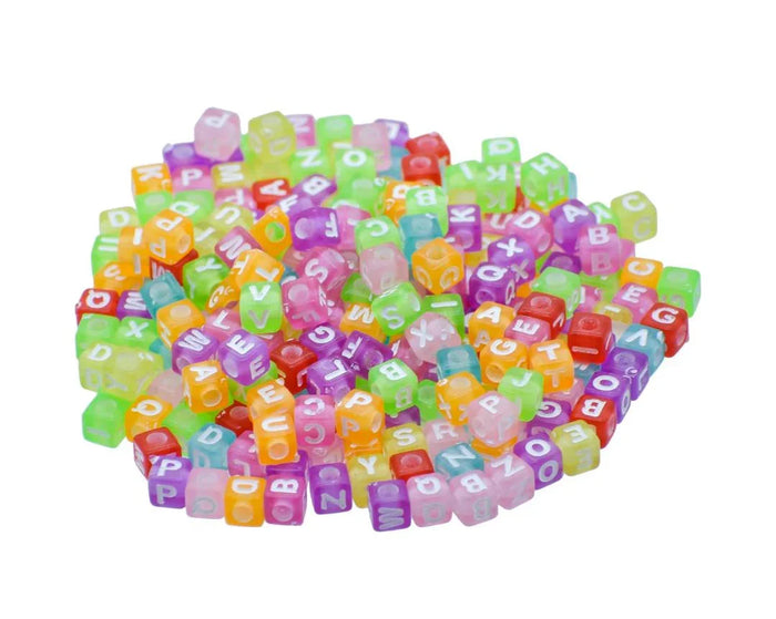 Craft Beads Alphabet Mini Square 25gm 5X5MM – JCB210