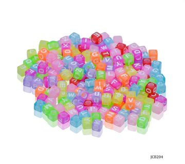 Craft Beads Alphabet Square Small 25gm 6X6MM – JCB204