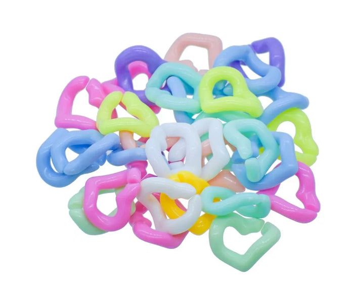 DIY Plastic Chain Basic Pattern 25Gsm Heart – JDPC20