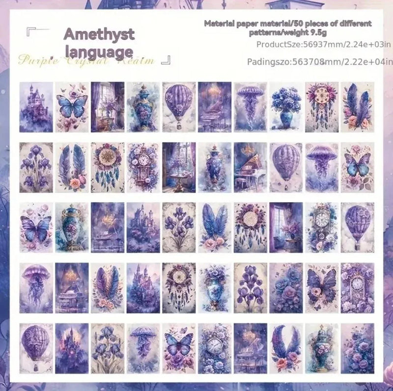 (Buy 1 Get 1 Free) Mini printed Rice paper Diary l Pack of 1 (50 sheets )