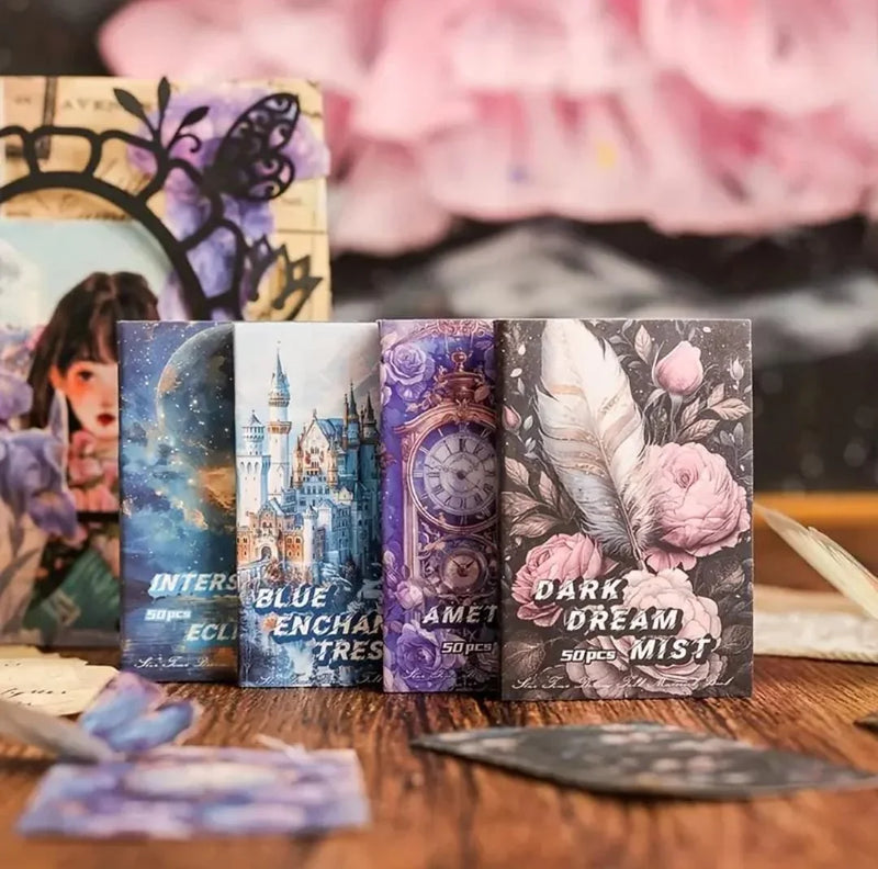 (Buy 1 Get 1 Free) Mini printed Rice paper Diary l Pack of 1 (50 sheets )