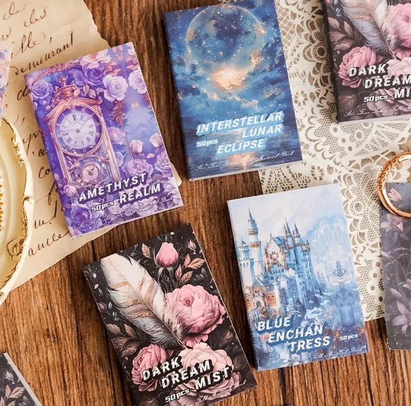 (Buy 1 Get 1 Free) Mini printed Rice paper Diary l Pack of 1 (50 sheets )