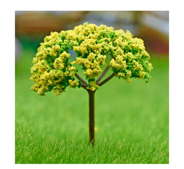 Artificial Miniature Green & Yellow Tree – 1pc | TL-75GYW