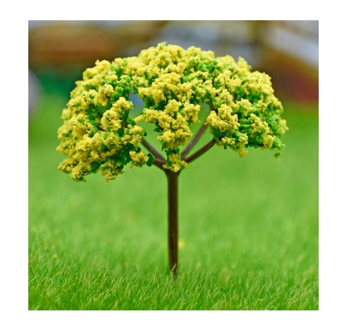 Artificial Miniature Green & Yellow Tree – 1pc | TL-75GYW