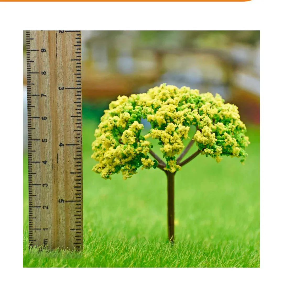 Artificial Miniature Green & Yellow Tree – 1pc | TL-75GYW