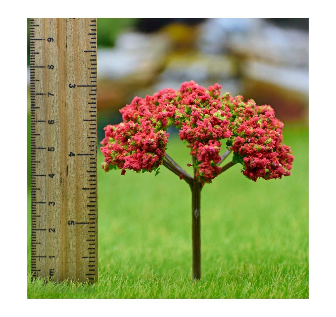 Artificial Miniature Green & Red Tree – 1pc | TL-75GRD
