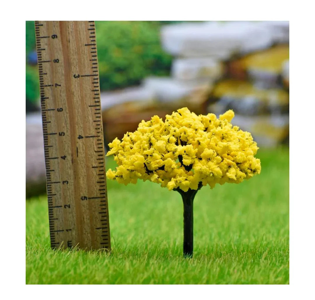 Artificial Miniature Yellow & Green Tree – 1pc | TL-60YW