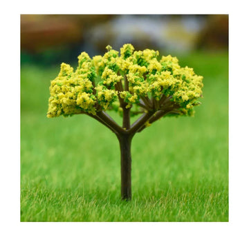 Artificial Miniature Green & Yellow Tree – 1pc | TL-60GYW