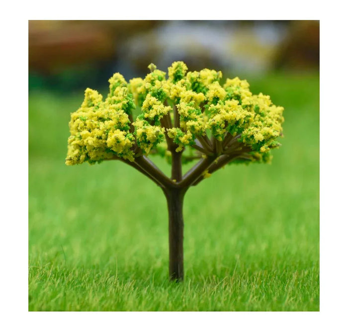 Artificial Miniature Green & Yellow Tree – 1pc | TL-60GYW