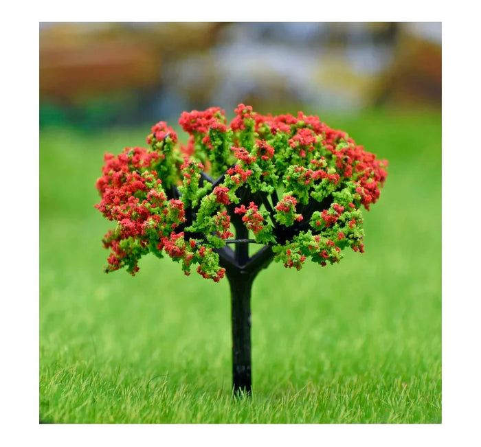 Artificial Miniature Green & Red Tree – 1pc | TL-60GRD