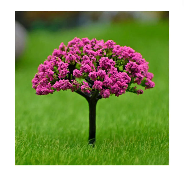 Artificial Miniature Green & Pink Tree – 1pc | TL-60GPK