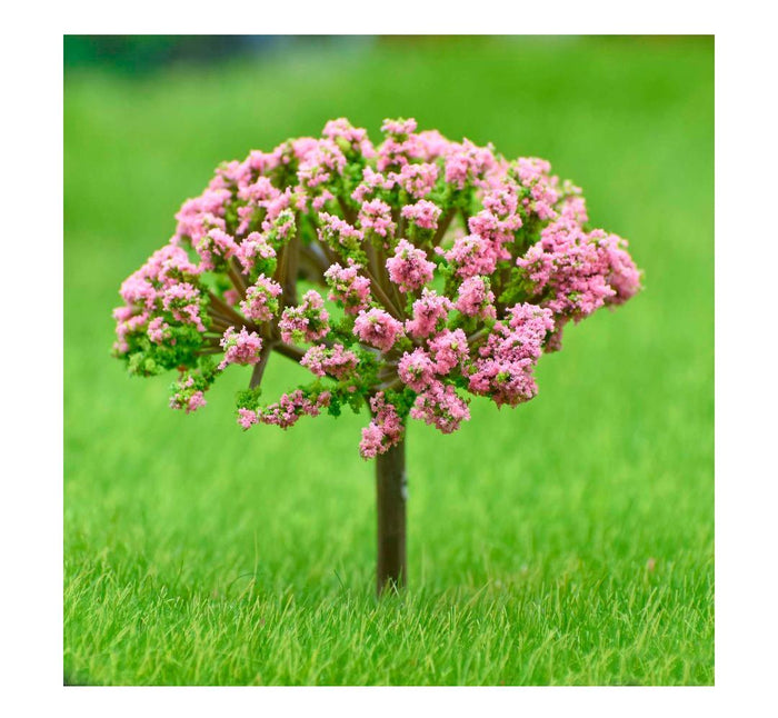 Artificial Miniature Green & Baby Pink Tree – 1pc | TL-60GBPK