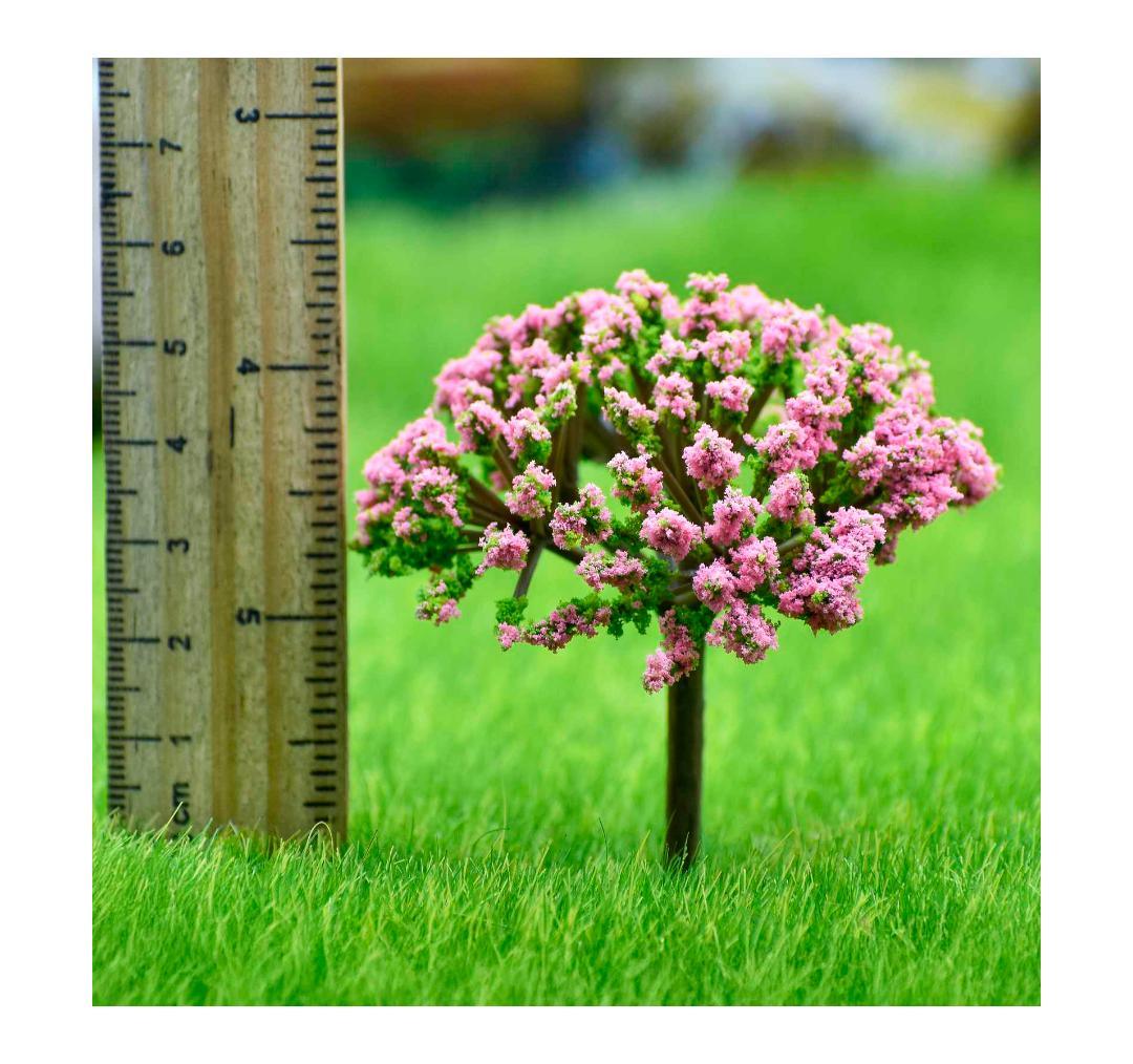 Artificial Miniature Green & Baby Pink Tree – 1pc | TL-60GBPK