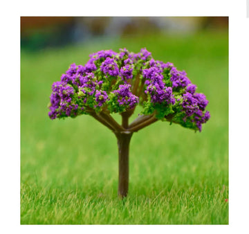 Artificial Miniature Green & Purple Tree – 1pc | TL-40GPE