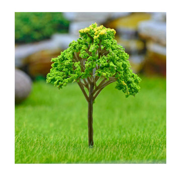 Artificial Miniature Green & Yellow Tree – 1pc | FU-80GYW