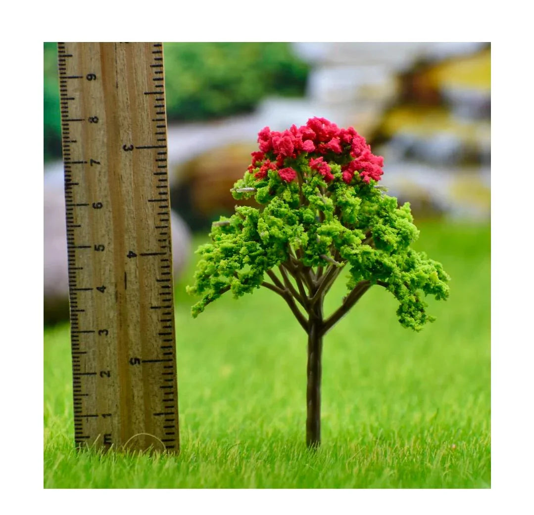 Artificial Miniature Green & Red Tree – 1pc | FU-80GRD