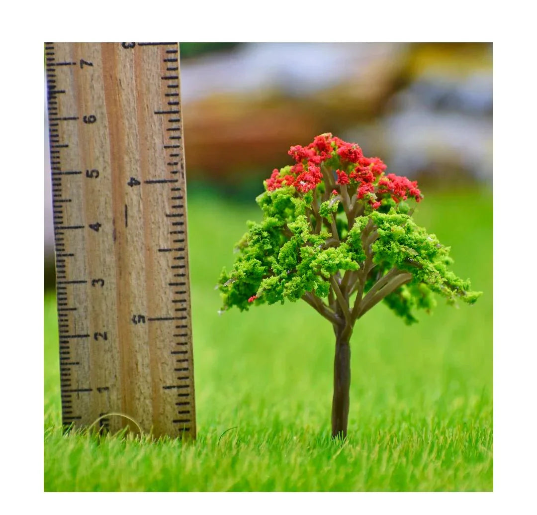 Artificial Miniature Green & Red Tree – 1pc | FU-60GRD