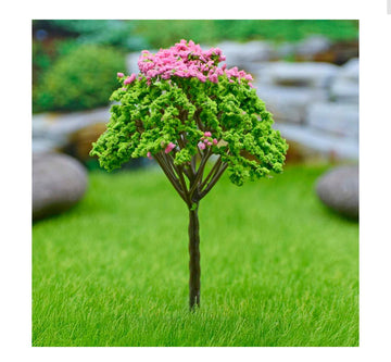 Artificial Miniature Green & Pink Tree – 1pc | FU-120GPK