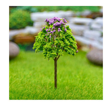 Artificial Miniature Green & Purple Tree – 1pc | FU-100GP